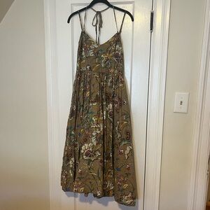NWT Banana Republic Linen Floral Midi Dress
